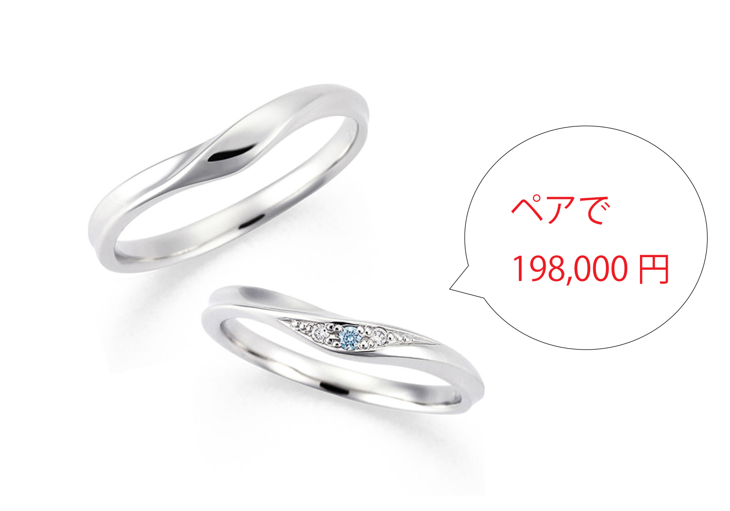 縁起の良いペアリング。